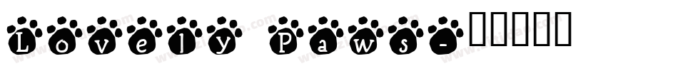 Lovely Paws字体转换